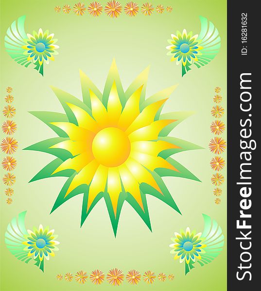 Flowers background in different colors. Flowers background in different colors