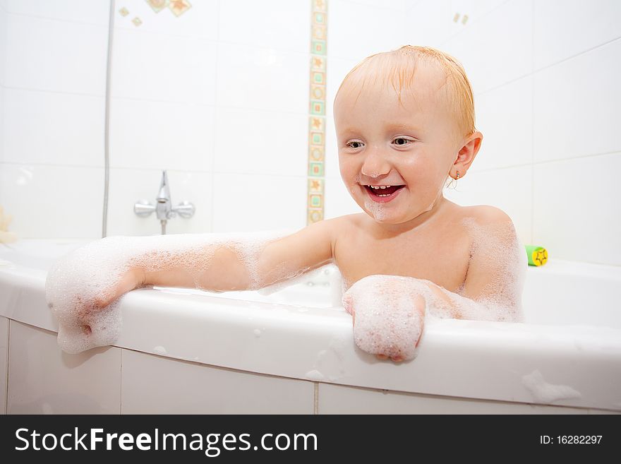 Girl in a bathtub