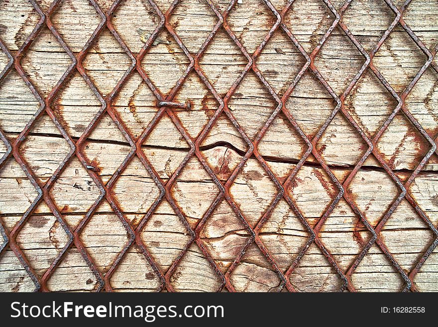 Wood and wire background