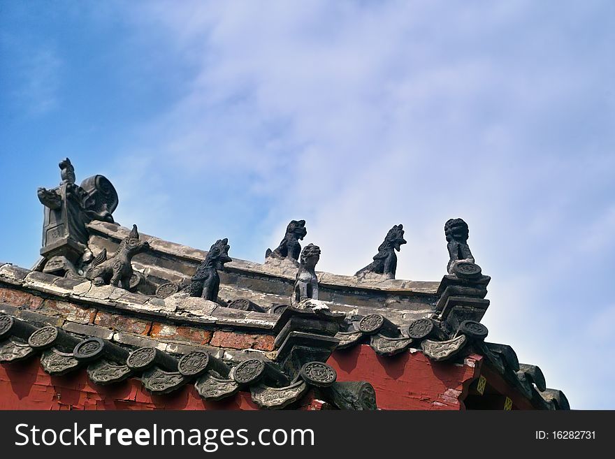 Acient architecture roof of China