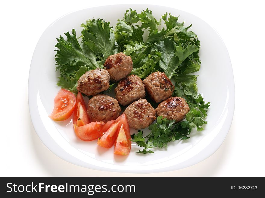 Meatballs With Lettuce