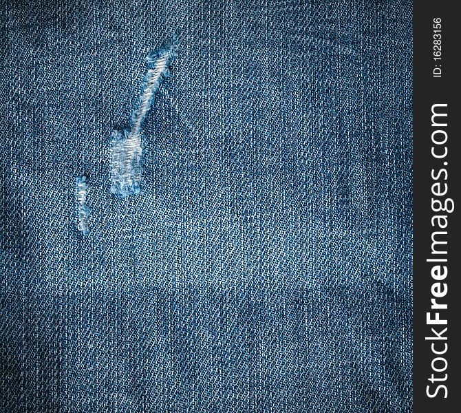 Texture of blue jeans sample