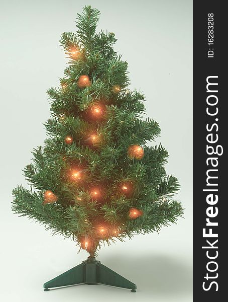 Illuminated Artificial Christmas Tree