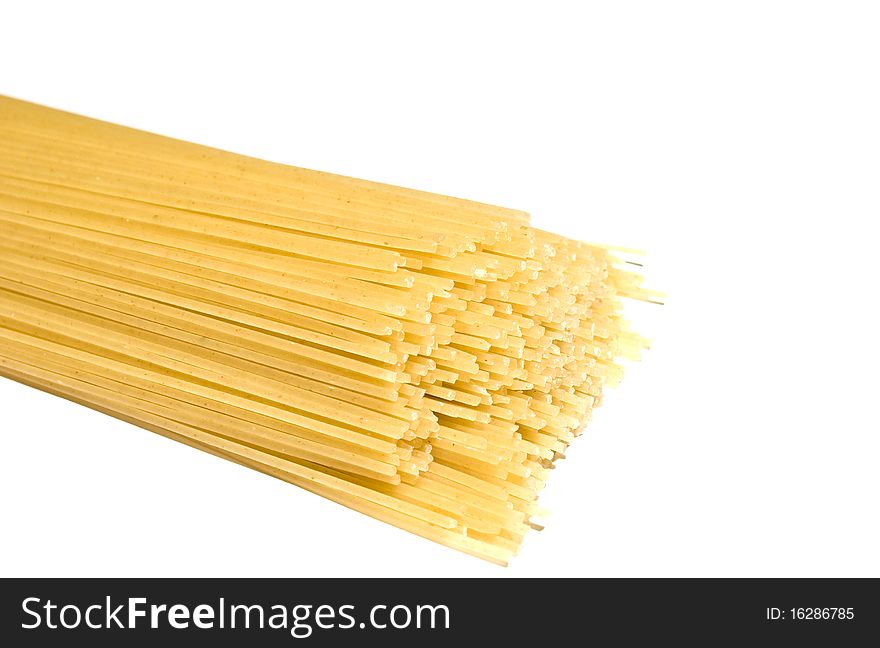 Bunch Of Macaroni Isolated Over White