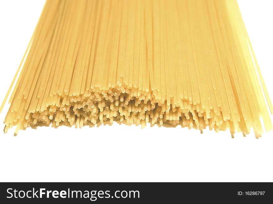 Bunch Of Macaroni Isolated Over White