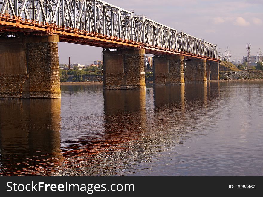 Railway Bridge over the River Cam in Perm