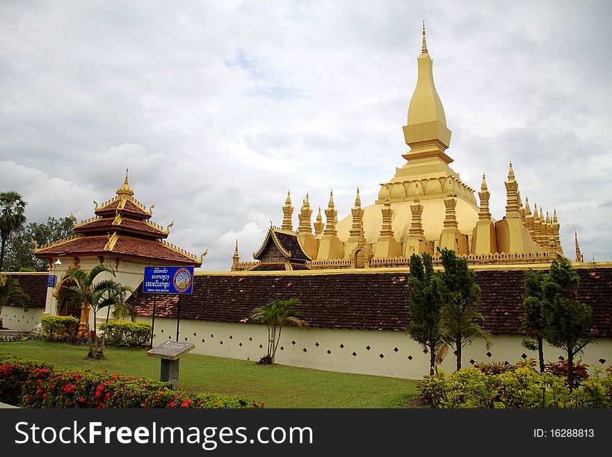 The most important religious sites of Vientiane, Laos. The most important religious sites of Vientiane, Laos