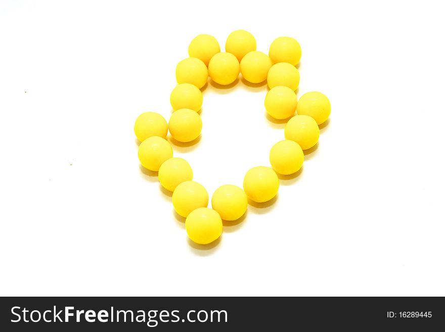 Photo of Vitamin pills on white background