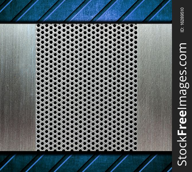 Pattern of metal template background