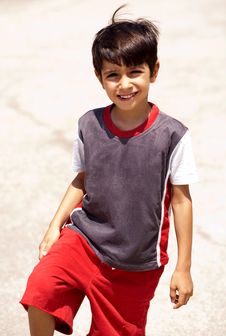 Young Boy Posing In Style Stock Photography