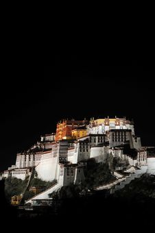 Potala Palace At Night Stock Photography Potala Palace At Night Stock Photography