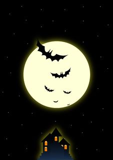 Dark Halloween Night Royalty Free Stock Photography Dark Halloween Night Royalty Free Stock Photography