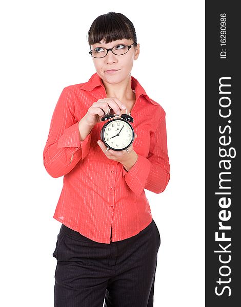 Woman With Clock