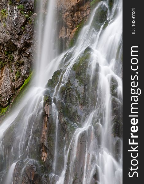 Falls on the mountain river. The Caucasian mountains. Abkhazia. Falls on the mountain river. The Caucasian mountains. Abkhazia.