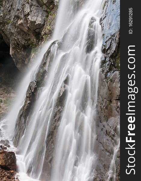 Falls on the mountain river. The Caucasian mountains. Abkhazia. Falls on the mountain river. The Caucasian mountains. Abkhazia.