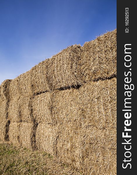 Bale of Haystack on a sunny day