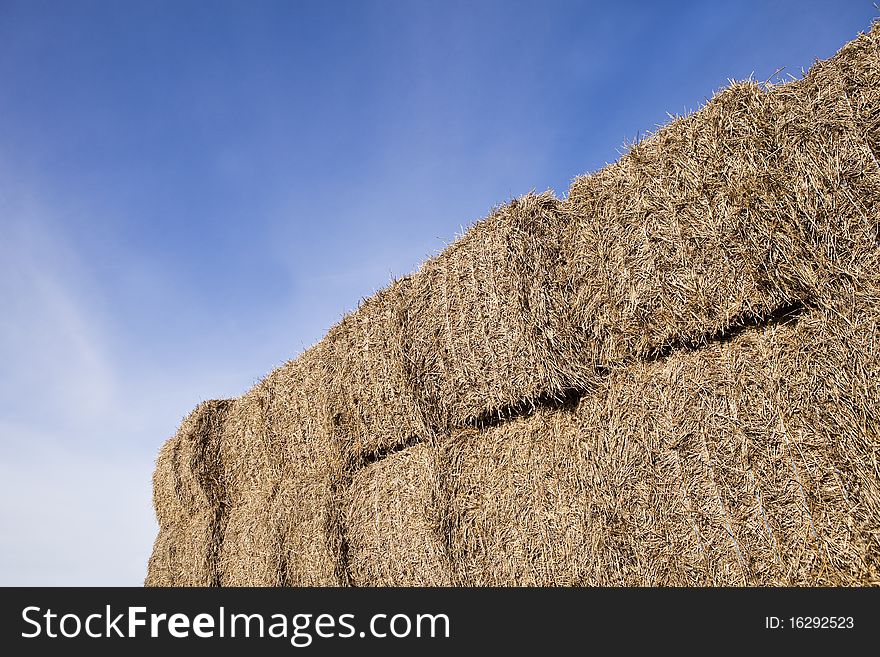 Bale of Haystack on a sunny day