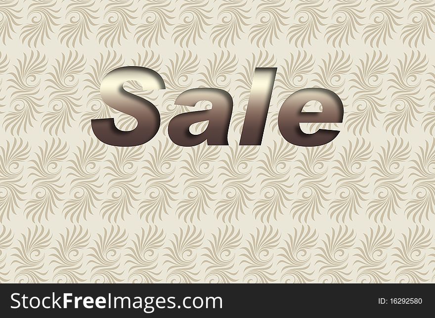 Word sale, colorful background scenery With drawing elements. Word sale, colorful background scenery With drawing elements