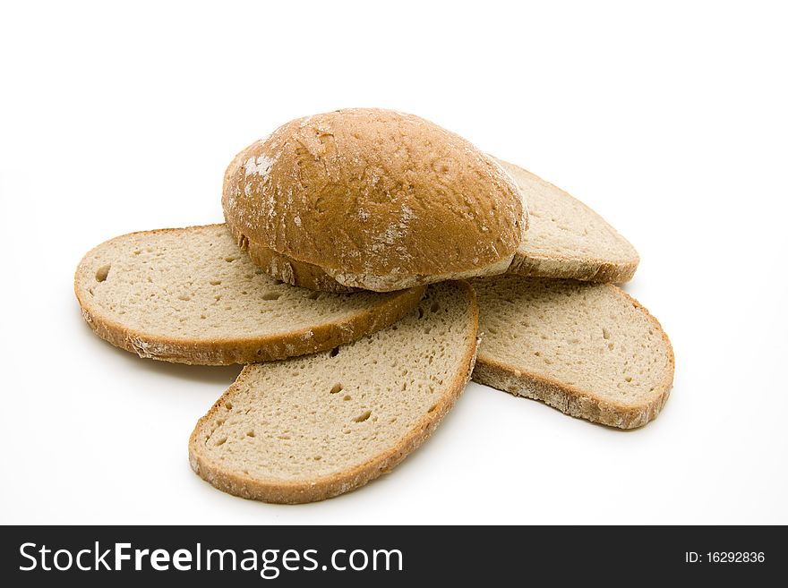 Baked foods wheat bread cut