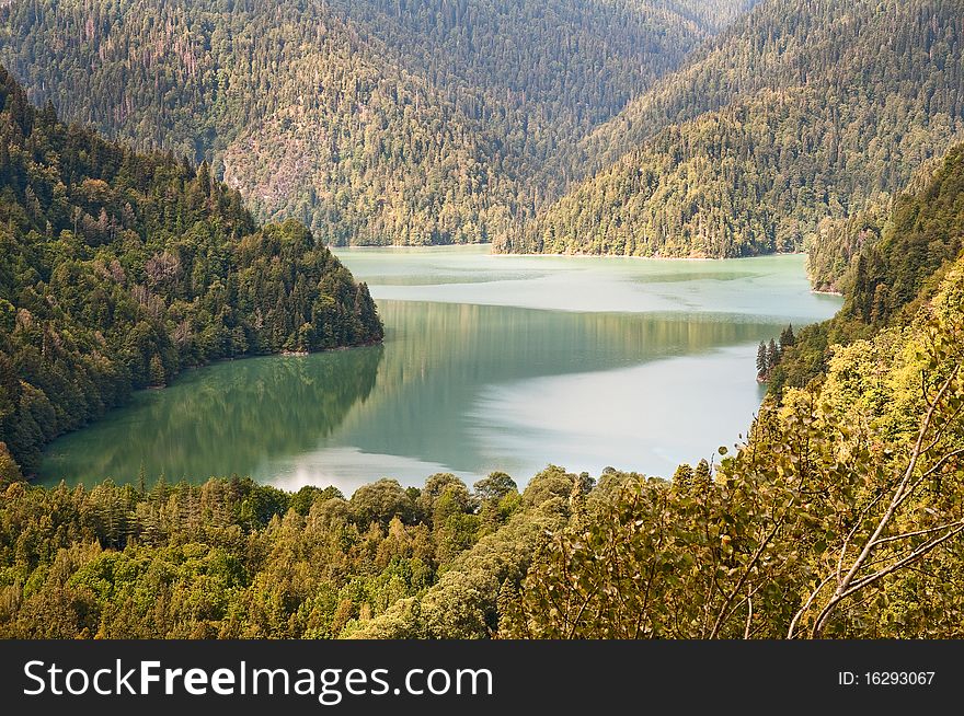 Lake Ritsa. Abkhazia.