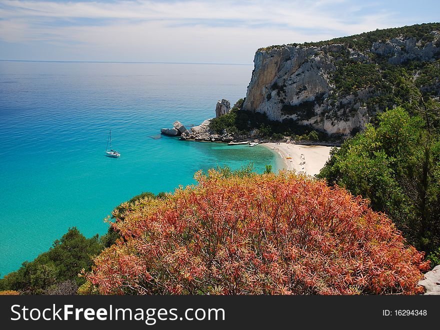 Sardegna, Italy. Beautiful beach near Cala Gonone. Sardegna, Italy. Beautiful beach near Cala Gonone.