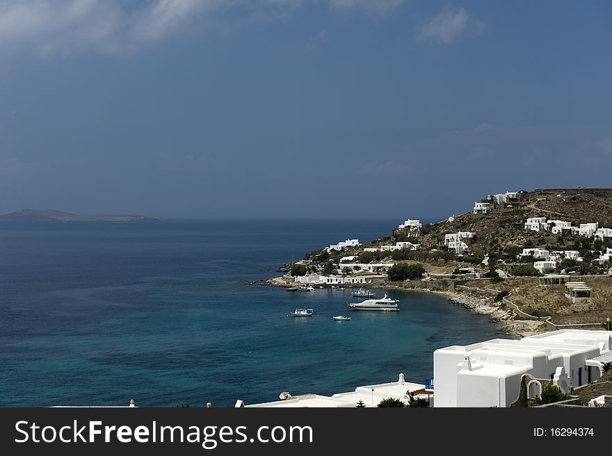 A beautiful view from mykonos