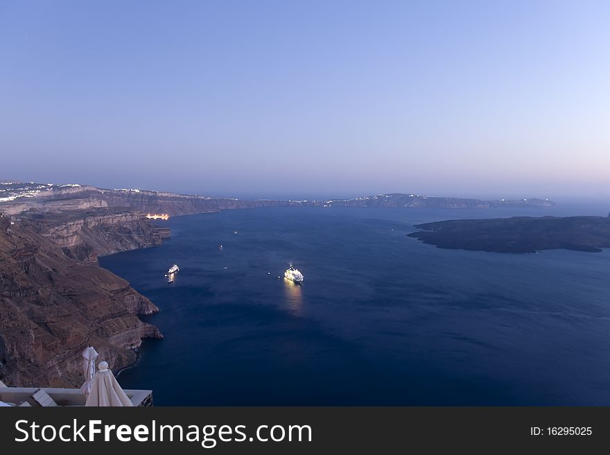 Gorgeous View Of Romantic Santorini