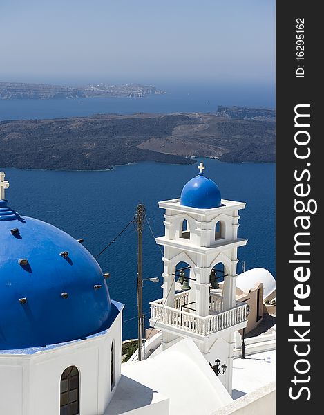 Church bells on Santorini island, Greece