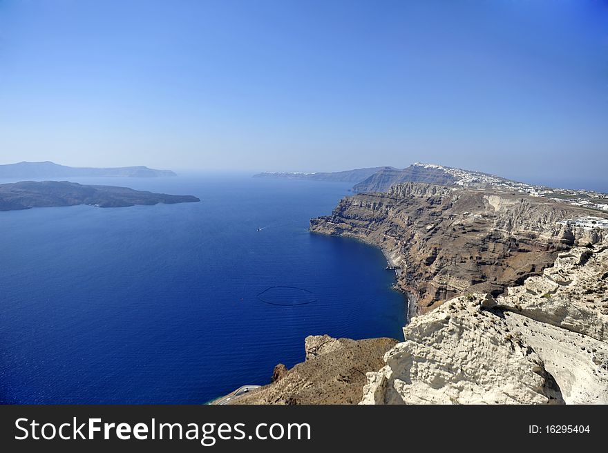 Gorgeous view of romantic Santorini