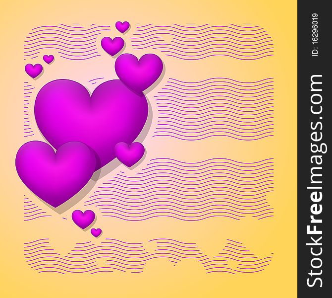 Abstract Background With Hearts