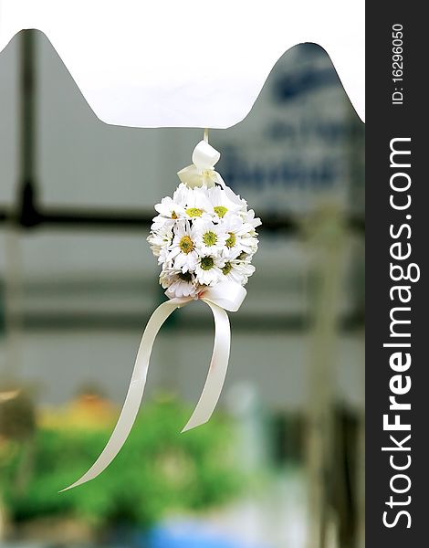 Beautifull flower for decoration on wedding celemonie