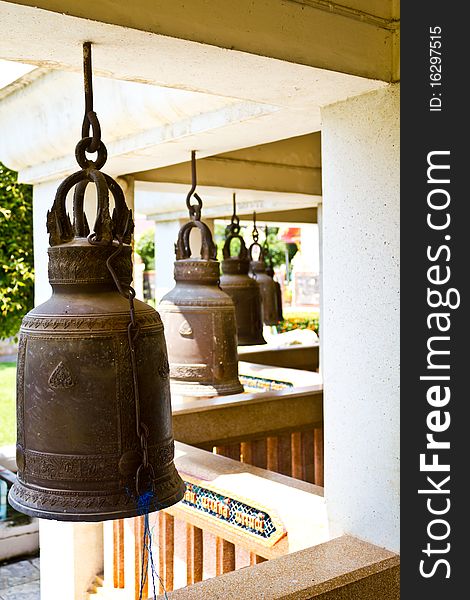 Old Bells In A Buddhist Temple