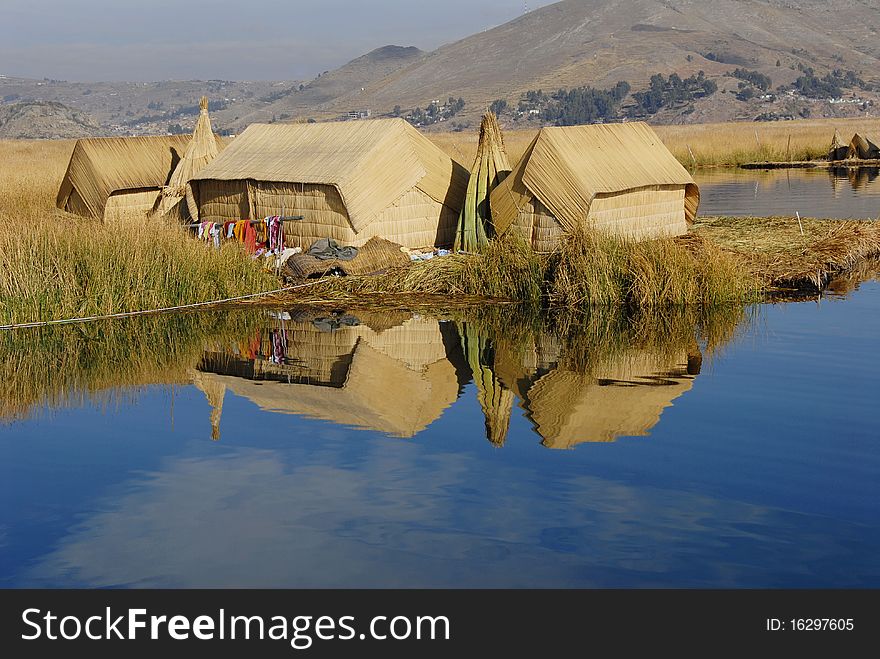 Floating islands, lake Titicaca and surroundings