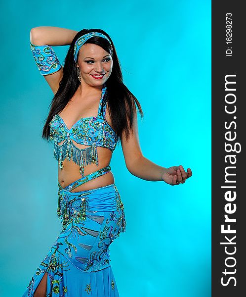 Beautiful Sexy Dancer Woman In Bellydance Costume