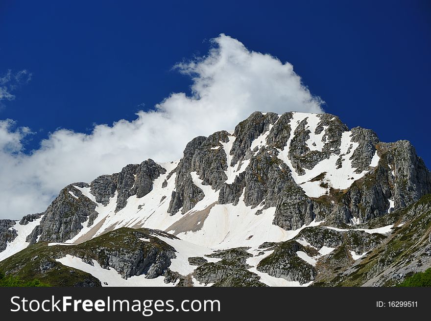 Terminillo Mountain, One of the highest of Apennines, not so far from Rome, also called La Montagna di Roma (Rome's Mountain). Terminillo Mountain, One of the highest of Apennines, not so far from Rome, also called La Montagna di Roma (Rome's Mountain)