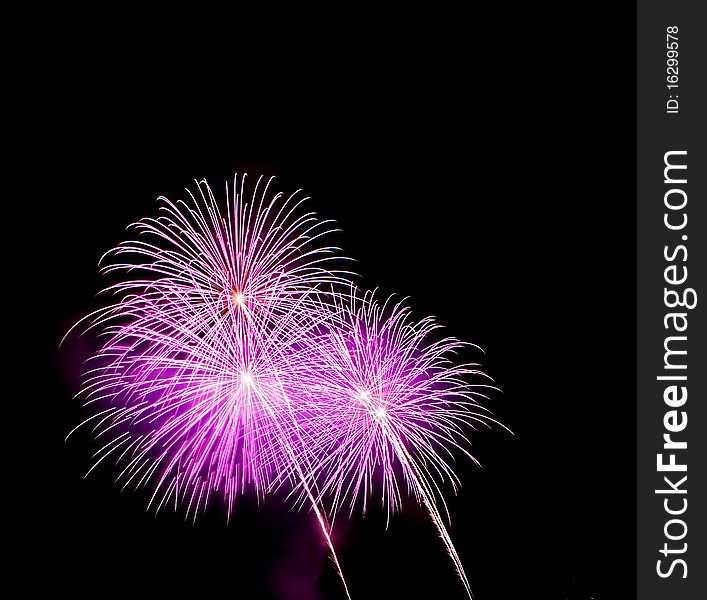 Purple fireworks crop