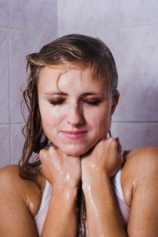 Woman In Water Royalty Free Stock Image Woman In Water Royalty Free Stock Image