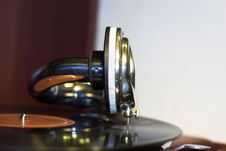 Old Gramophone With Reflection Stock Images Old Gramophone With Reflection Stock Images