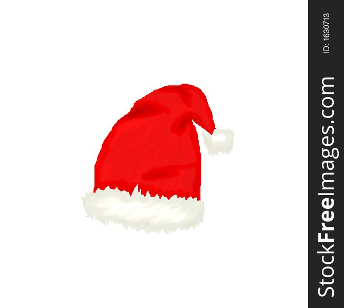 Computer generated illustration of magic cap of Santa