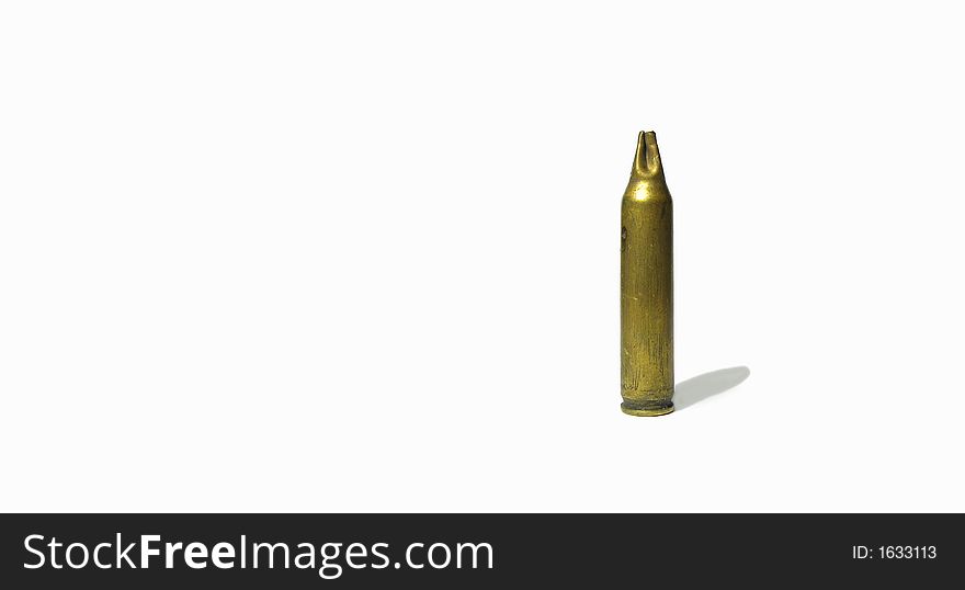 Bullet (on a white background with space for text)