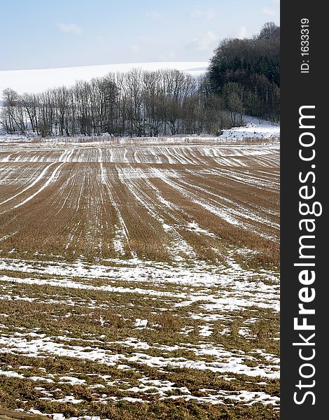Winter landscape at the contry side (Denmark)