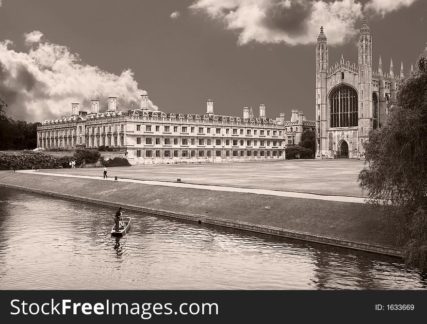 KIng's College at Cambridge University, England