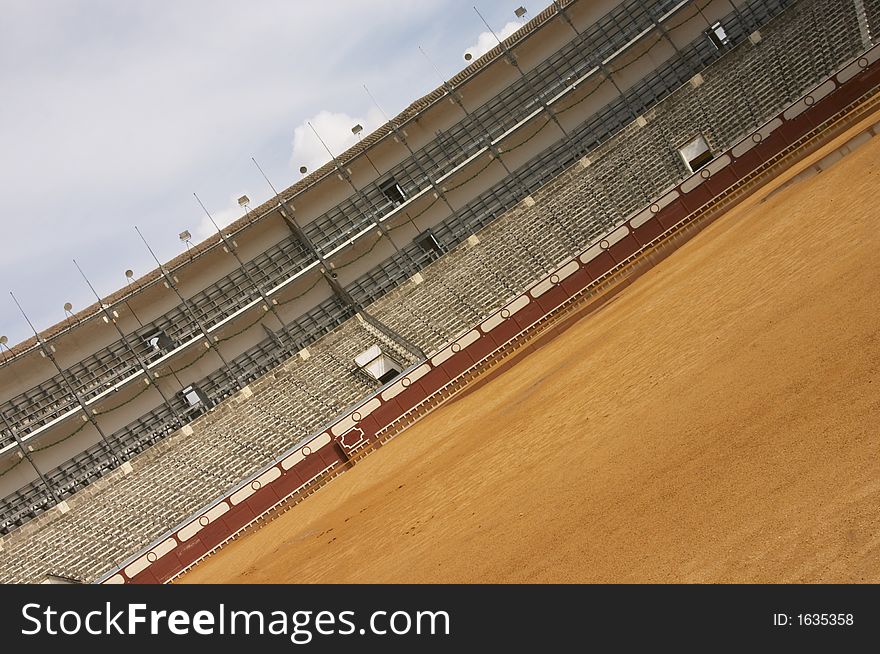 The bullring in Andalusia, Spain