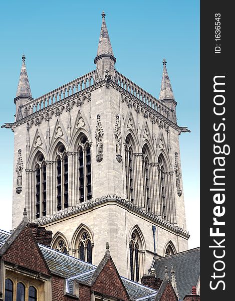 Tower at Cambridge University, England