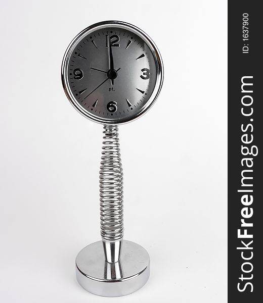 Close ip of a metallic clock
