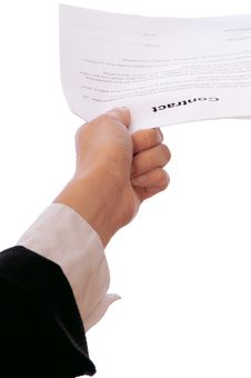 Signing Of A Contract Stock Image Signing Of A Contract Stock Image