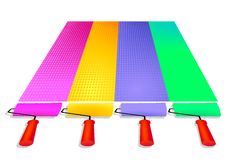 4 Paint Roller Royalty Free Stock Images 4 Paint Roller Royalty Free Stock Images