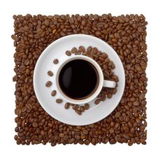 Coffee Cup And Beans Stock Images Coffee Cup And Beans Stock Images