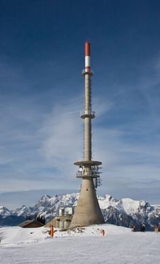 Television And Radio Tower In Schladming. Austri Stock Images Television And Radio Tower In Schladming. Austri Stock Images