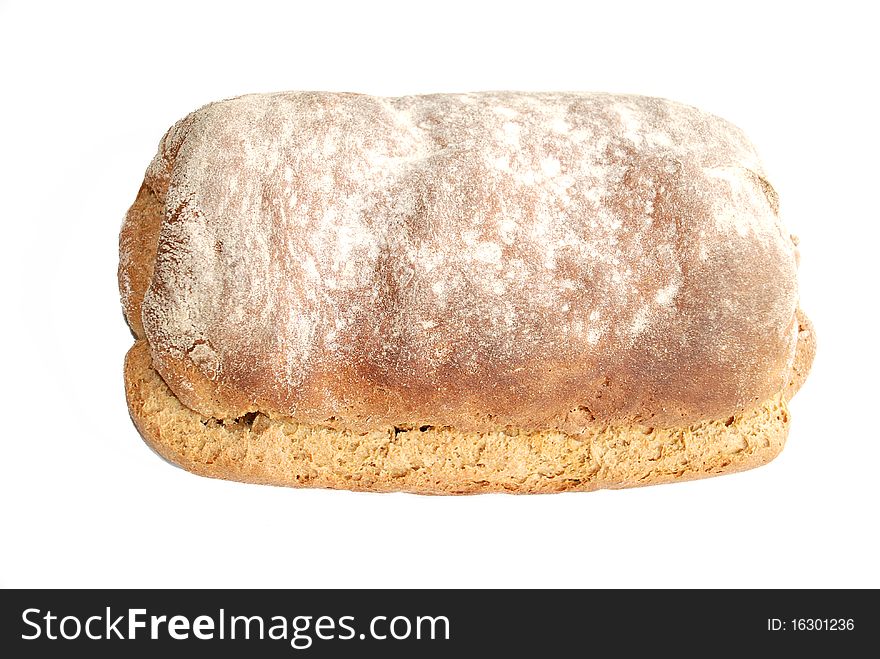 Fresh cut traditional bread on a decorative plate. Fresh cut traditional bread on a decorative plate